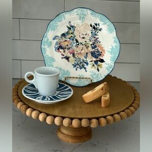 NWOT Anthropologie Gardenshire Blue Floral 8.5” Side Dessert Plate